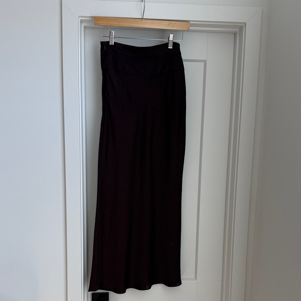 Free People Black Maxi Skirt with Slim Silhouette